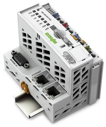 Kompaktní automatizovaná řídicí jednotka s rozhraními Ethernet a sériového portu pro průmyslové aplikace.