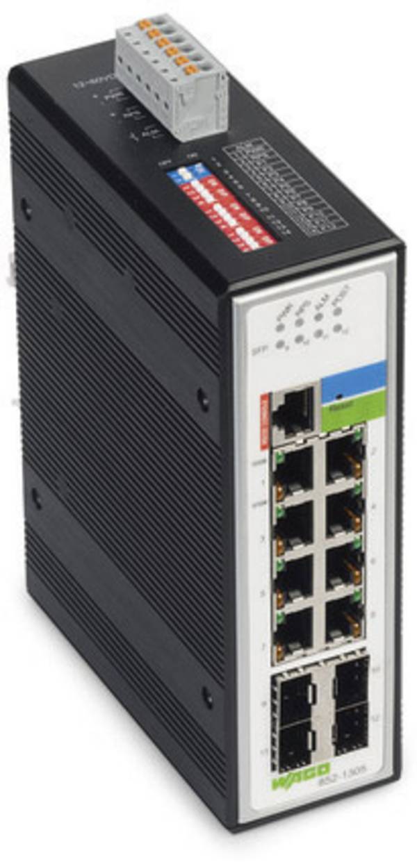 WAGO 852-1305 průmyslový ethernetový switch  10 / 100 / 1000 MBit/s funkce PoE