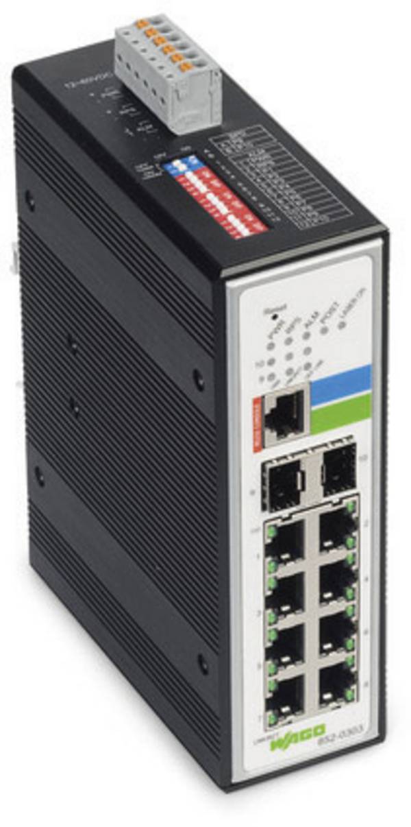 WAGO 852-303 průmyslový ethernetový switch  10 / 100 / 1000 MBit/s funkce PoE