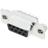 encitech DB09-SS-K 2101-0181-11 D-SUB zásuvková lišta 180 ° Pólů: 9 pájecí kalíšek 1 ks Tray