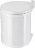 Hailo Compact-Box M 3555-001 odpadkový koš, 15 l, ocelový plech, (Ø x v) 285 mm x 355 mm, bílá, 1 ks