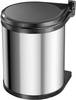 Hailo Compact-Box M 3555-101 odpadkový koš, 15 l, nerezová ocel, (Ø x v) 285 mm x 355 mm, stříbrná, černá, 1 ks