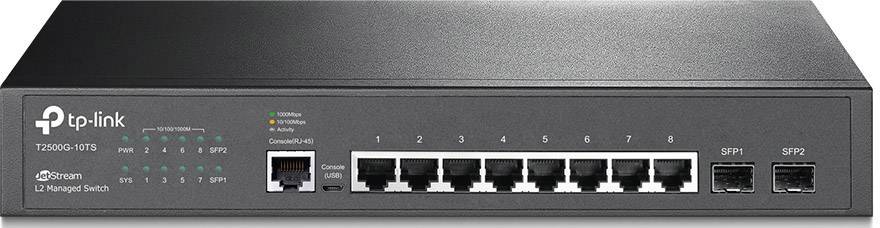 TP-LINK T2500G-10TS(TL-SG3210) T2500G-10TS(TL-SG3210) síťový switch 8 portů