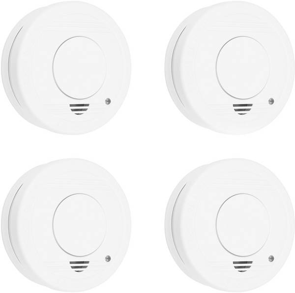 Smartwares  detektor kouře sada 4 ks  na baterii (Ø x v) 100 mm x 35 mm