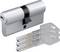 Cylindrický zámek se třemi bezpečnostními klíči, vhodný pro dveře s dvojitým zabezpečením.