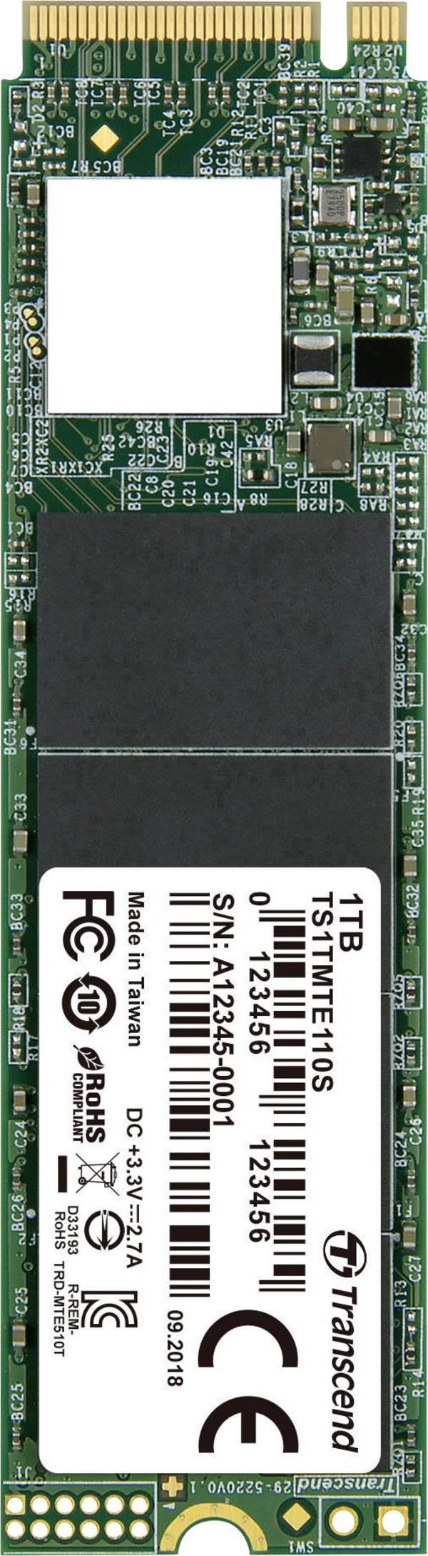 Transcend 110S 1 TB interní SSD disk NVMe/PCIe M.2 M.2 NVMe PCIe 3.0 x4 Retail TS1TMTE110S
