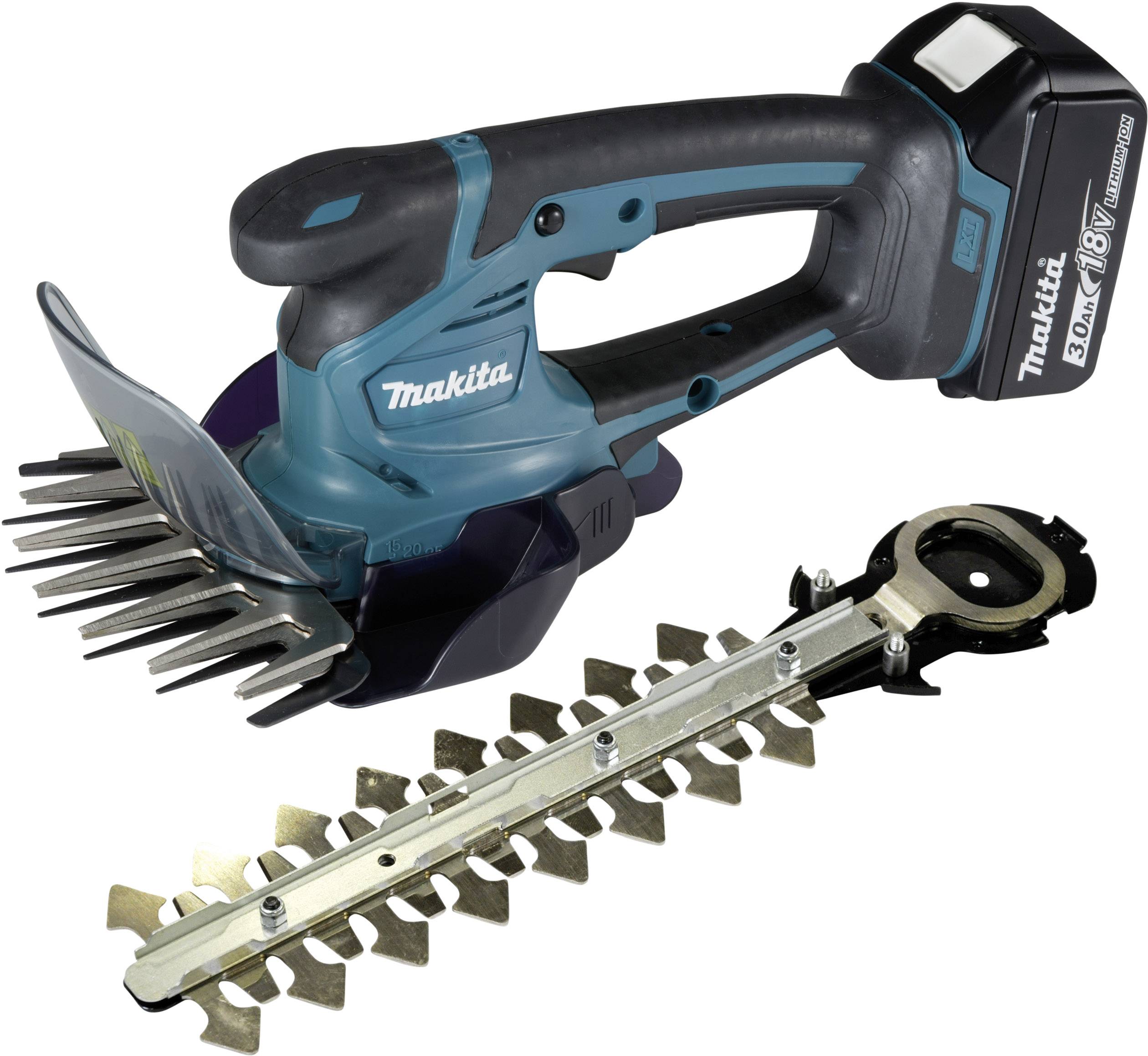 Makita DUM604RFX akumulátor nůžky na trávu  + akumulátor, vč. nabíječky, s příslušenstvím 18 V Li-Ion akumulátor