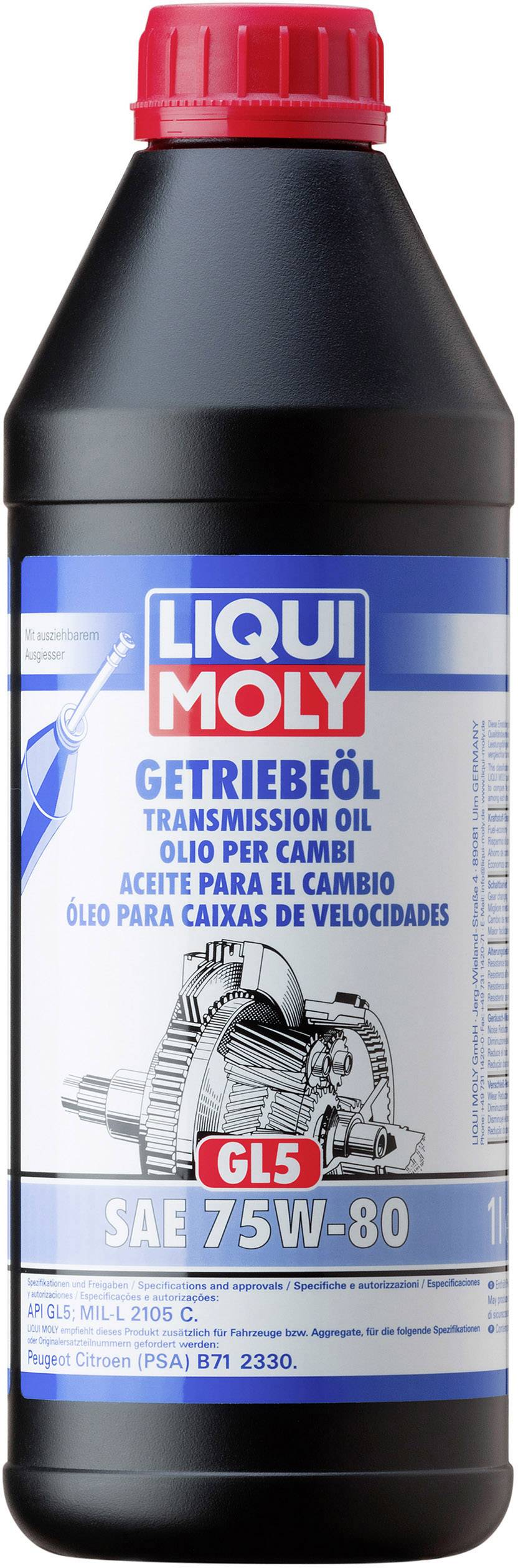 Liqui Moly (GL5) 75W-80 3658 převodový olej 1 l