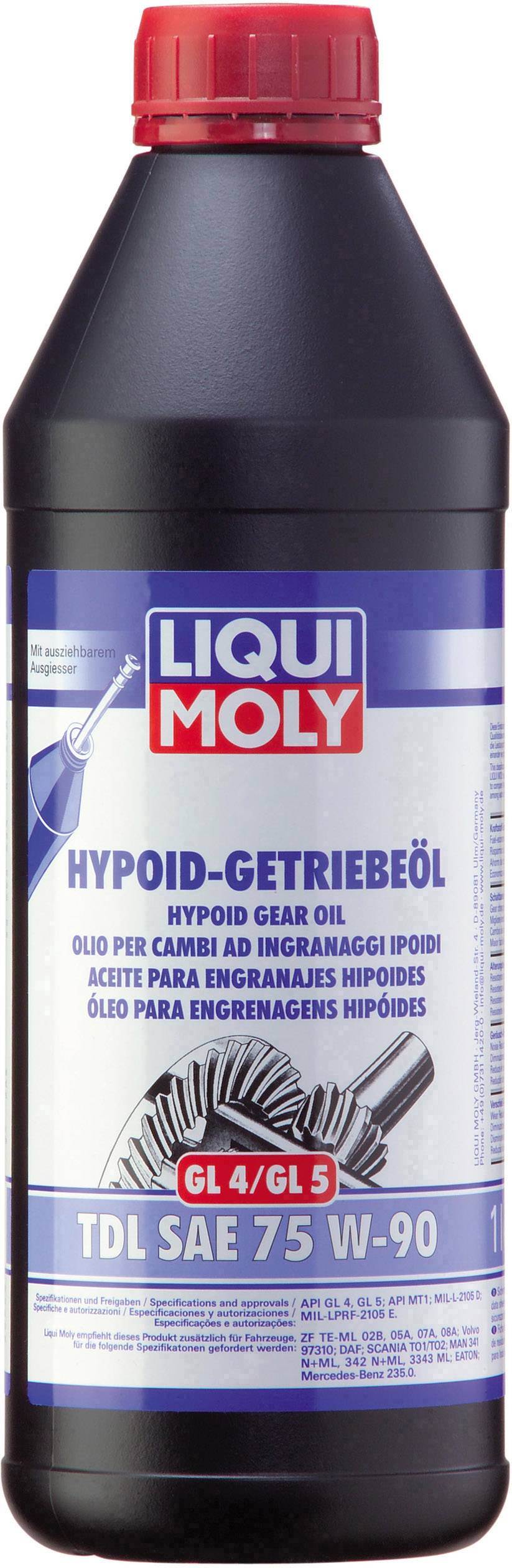 Liqui Moly (GL4/5) TDL SAE 75W-90 1407 převodový olej 1 l
