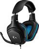Logitech Gaming G432 Headset uzavřená (Over Ear) kabelová 7.1 Surround černá, modrá regulace hlasitosti, Vypnutí zvuku mikrofonu Gaming