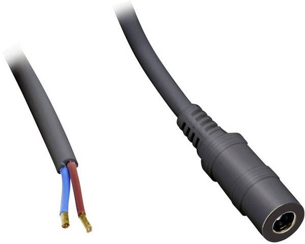 BKL Electronic 075182 nízkonapěťový připojovací kabel nízkonapěťová zásuvka - kabel s otevřenými konci 5.50 mm 2.10 mm 30.00 cm 1 ks
