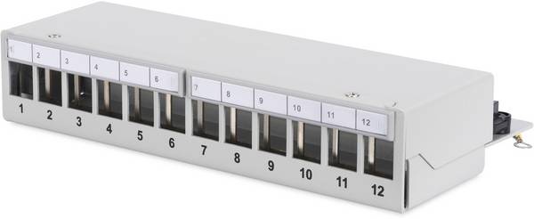 Digitus DN-93706 12 portů síťový patch panel  nevybavený specifikací 1 U vícebarevná neosazený