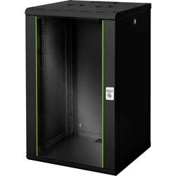 19" nástěnná rozváděcí skříň Digitus DN-19 20U-6/6-SW DN-19 20U-6/6-SW, 20 U, černá, černá (RAL 9005)