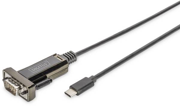 Digitus USB-C®, sériový adaptér [1x USB-C® zástrčka - 1x RS232 zástrčka ] DA-70166 1.00 m