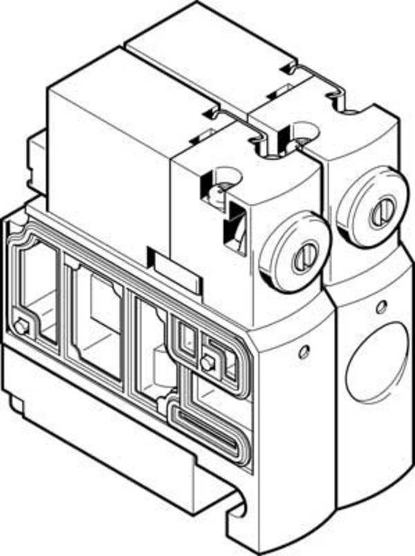 FESTO CPVSC1-M1H-J-P-Q4, 527563, magnetický ventil, 5/2 bistabilní 1 ks