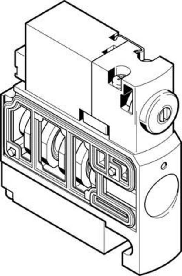 FESTO CPVSC1-M1H-D-P, 527573, magnetický ventil, 2/2 zavřený monostabilní 1 ks