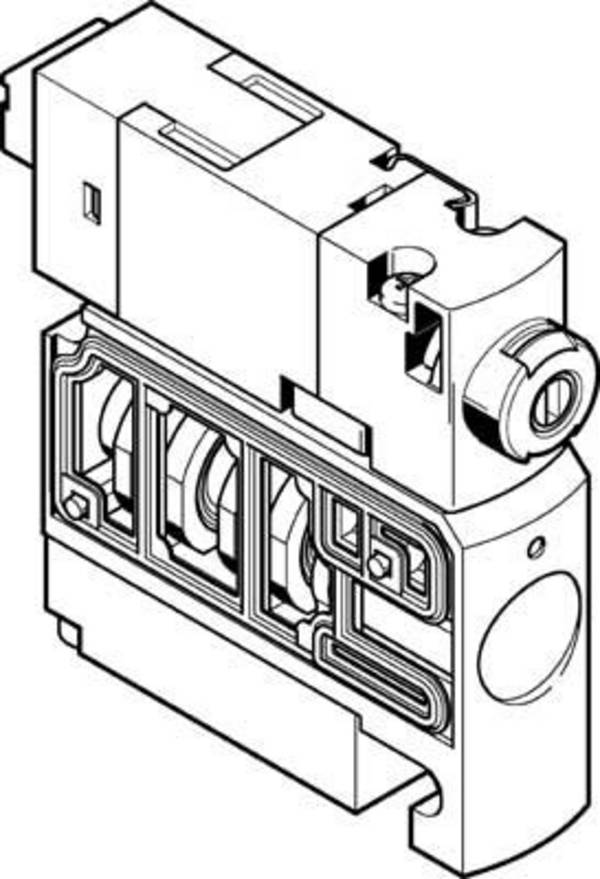 FESTO CPVSC1-M1LH-K-H-Q4C, 547330, magnetický ventil, 3/2 zavřený monostabilní 1 ks