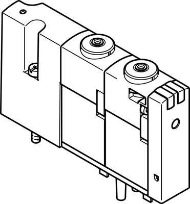 FESTO magnetický ventil 565449 VOVC-BT-T32C-MH-F-1T1 připojovací deska Jmenovitá vzdálenost 0.65 mm 1 ks