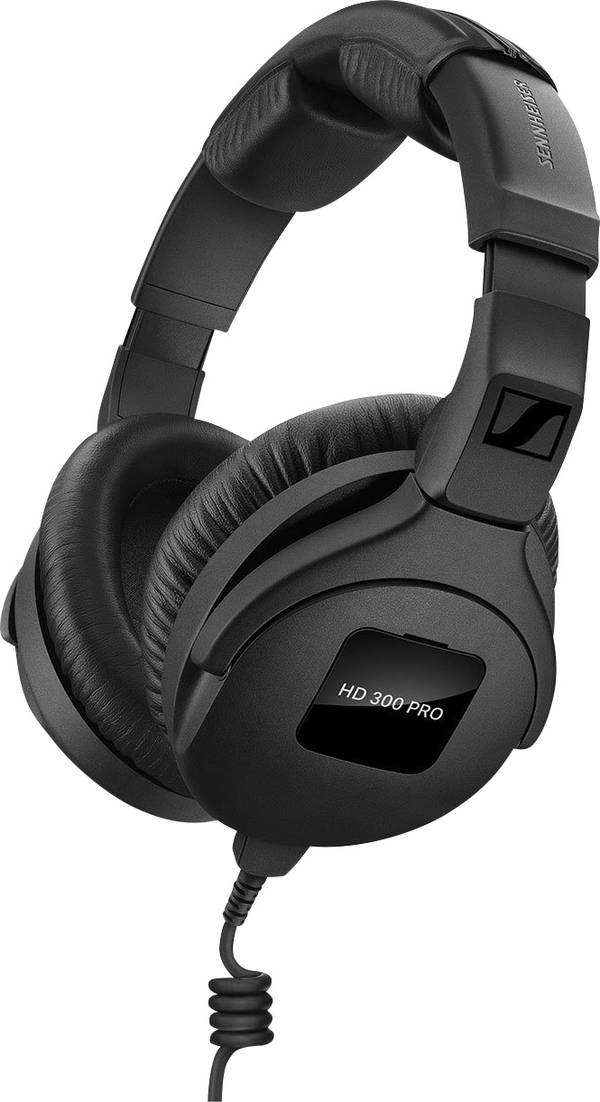 Sennheiser HD 300 Pro  sluchátka uzavřená (Over Ear) kabelová  černá  složitelná Hi-Fi
