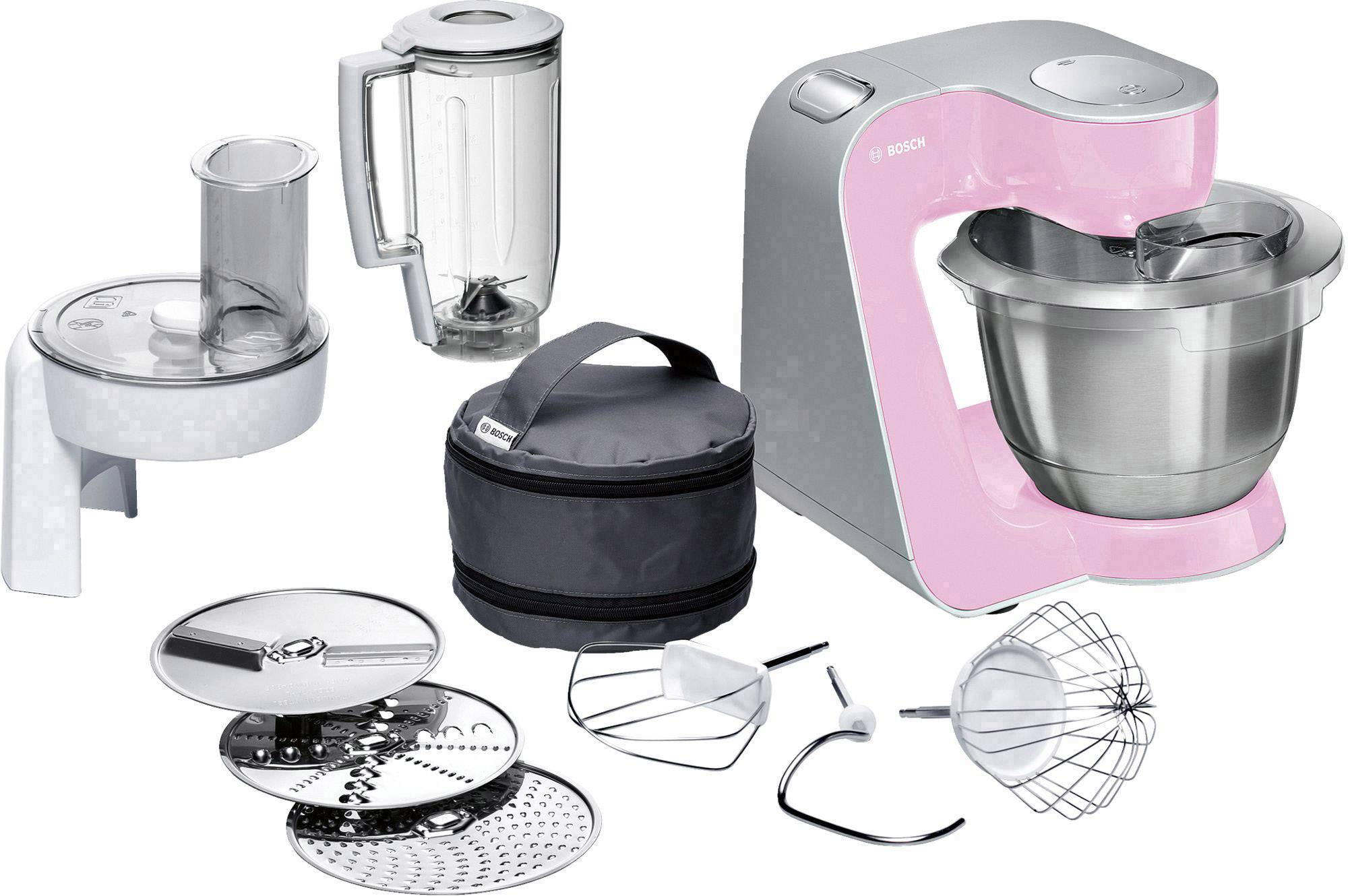 Bosch Haushalt MUM58K20 kuchyňský robot 1000 W růžová, stříbrná (matná)