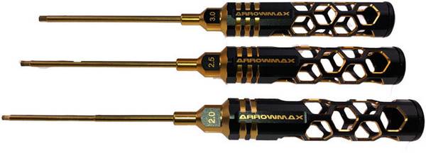 ArrowMax  AM-420991-BG  klíč s vnitřním šestihranem 2, 2.5, 3