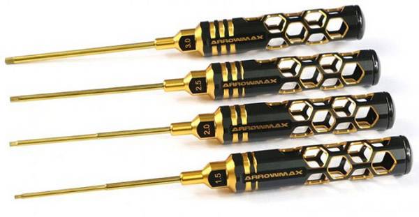 ArrowMax  AM-410991-BG  klíč s vnitřním šestihranem 1.5, 2, 2.5, 3