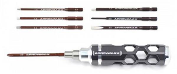 ArrowMax  AM-460002  sada nářadí 2 křížové nástavce velikosti 2, 3.5, 1 velikost nástavce: 2, 4 vnější šestihranné nástavce, velikost 1.5, 2, 2.5, 3.5