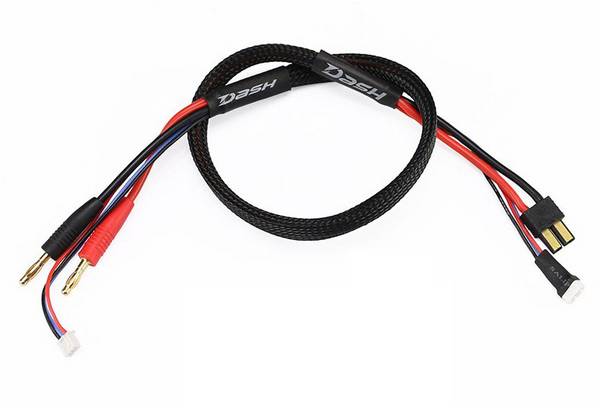 Dash RC prodloužení nabíjecího kabelu [1x 4mm zástrčka se zlatým kontaktem - 1x TRX zástrčka ]    DA-771007
