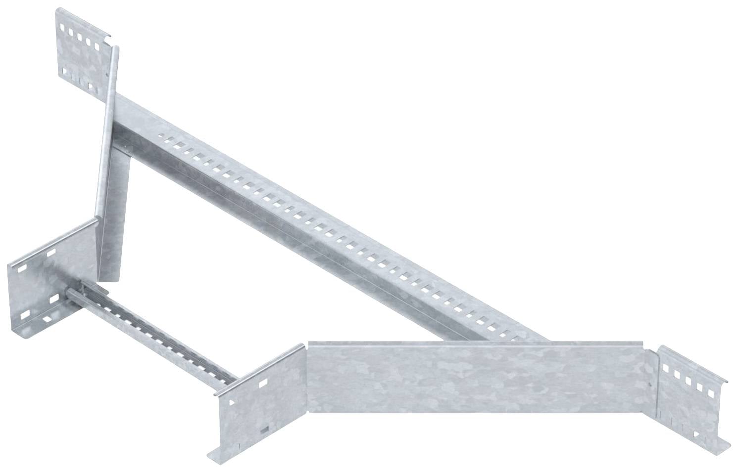 Kovový držák nebo rám s otvory, pravděpodobně určený pro montážní účely v mechanických nebo stavebních aplikacích.