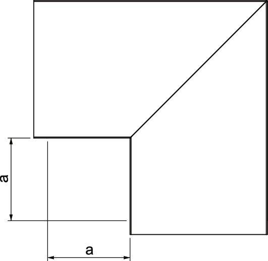 Obdélník se dvěma čtverci, každý o straně 'a'. Ilustruje rozdělení plochy nebo geometrický koncept. Čáry znázorňují vzájemné vztahy.