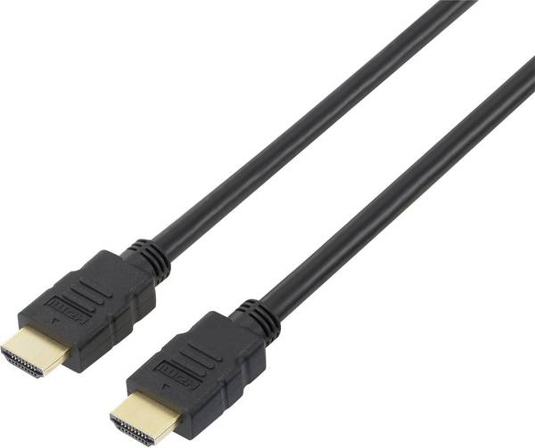 SpeaKa Professional HDMI kabel Zástrčka HDMI-A, Zástrčka HDMI-A 15.00 m černá SP-7870116 Audio Return Channel, pozlacené kontakty HDMI kabel