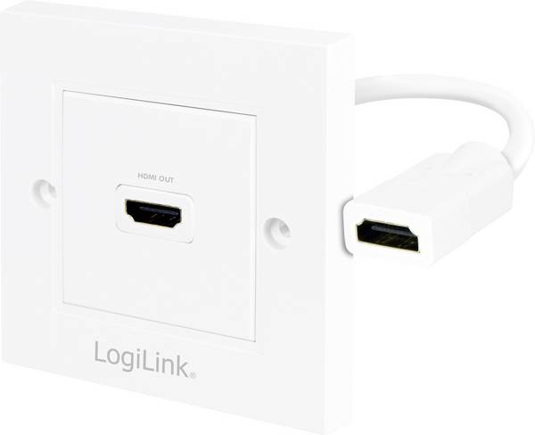LogiLink AH0014 HDMI adaptér [1x HDMI zásuvka - 1x HDMI zásuvka] bílá  0 m