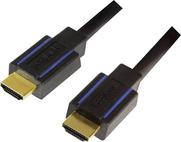 LogiLink HDMI kabel Zástrčka HDMI-A, Zástrčka HDMI-A 3.00 m černá CHB005 4K UHD HDMI kabel