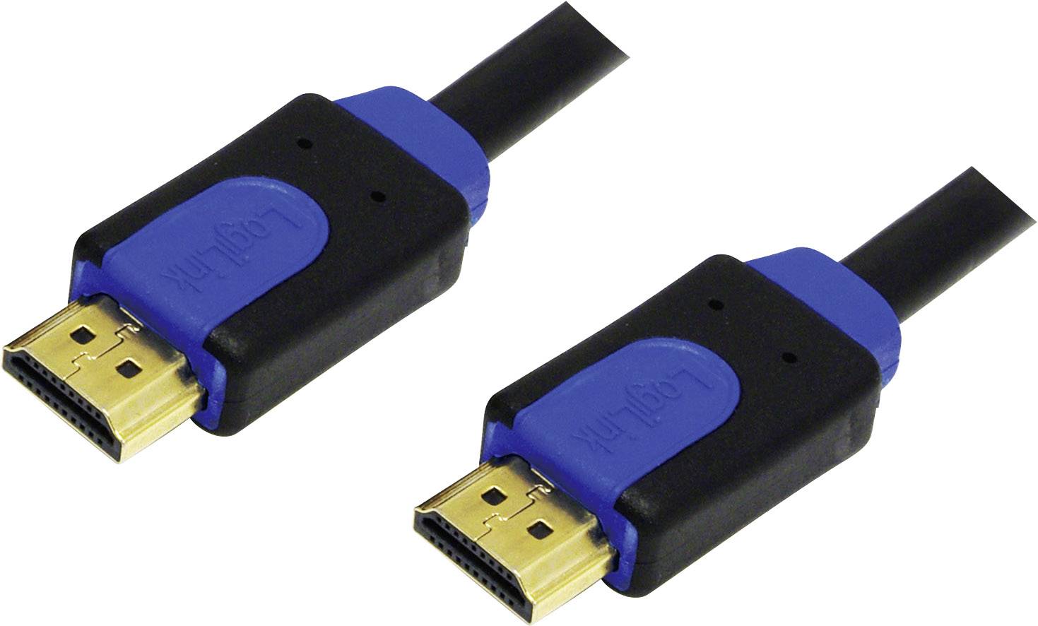 Dva HDMI kabely se zlatými konektory a modrými detaily, které lze použít k přenosu audio a video signálů.