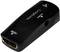 Černý adaptér HDMI na VGA s audio konektorem. Na povrchu jsou viditelné popisy pro HDMI, VGA a Audio.