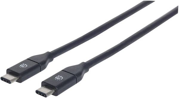 Manhattan USB kabel  USB 3.2 Gen2 USB-C ® zástrčka, USB-C ® zástrčka 0.50 m černá  354899