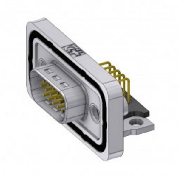 Deltron Connectors HD-DWM15PYC/2M46UN D-SUB zástrčka 90 ° Pólů: 15 pájené, piny 1 ks