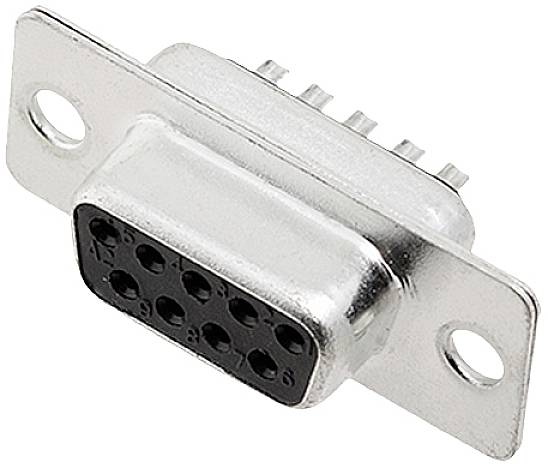Deltron Connectors CTL15M3 D-SUB pouzdro Pólů: 15 plast 180 ° černá 1 ks