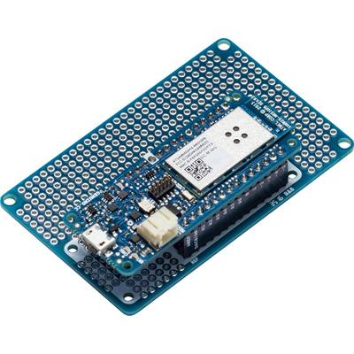 Modrá deska plošných spojů s mikrokontrolerem, USB portem a několika dalšími konektory. Vhodná pro elektronické projekty a prototypování.
