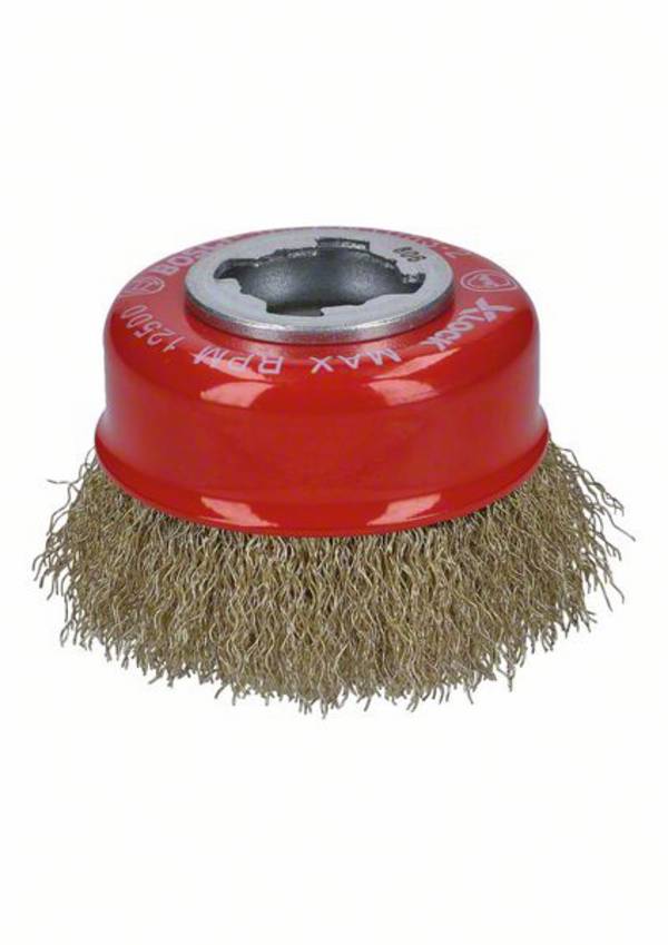 Bosch Accessories Hrncový kartáč X-LOCK Clean for Metal, 75 mm, 0,3 mm, vlnitý mosazný kartáč Bosch Power Tools  2608620730 1 ks