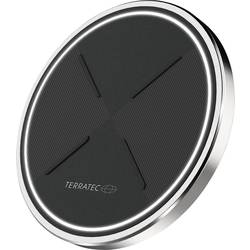 Bezdrátová indukční nabíječka Terratec 257478, Qi standard, černá, stříbrná