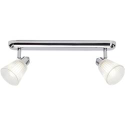 Stropní osvětlení do koupelny Brilliant Leeds 34829/15, G9, 56 W, chrom, transparentní