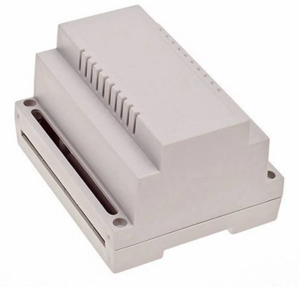 TRU COMPONENTS TC-7910724 pouzdro na DIN lištu  107 x 89 x 66  ABS-V0 šedá 1 ks