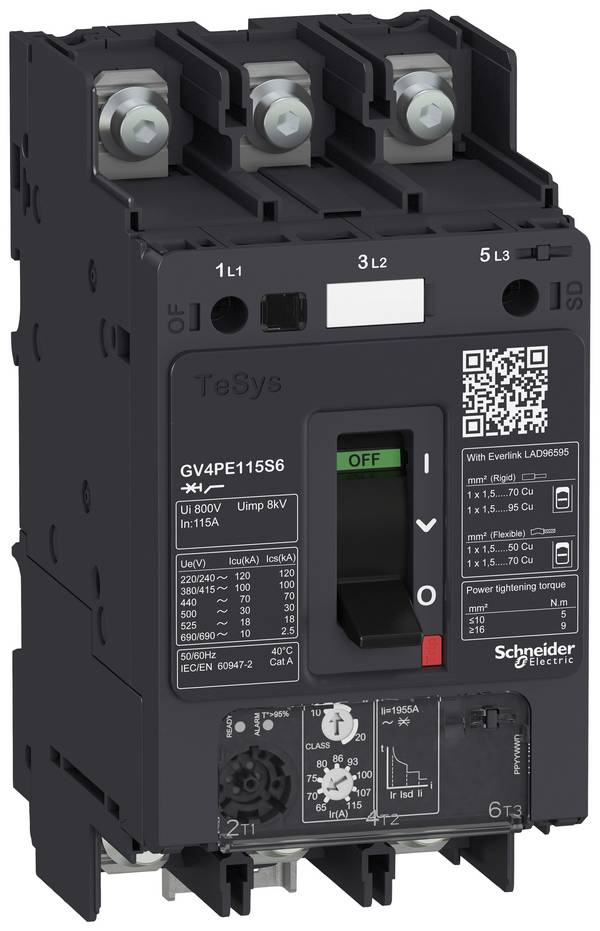 Schneider Electric  GV4PE07S6  GV4PE07S6  ochranný spínač motoru          1 ks