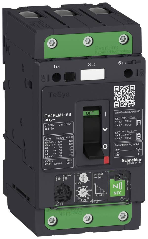 Schneider Electric  GV4PEM80B  GV4PEM80B  ochranný spínač motoru          1 ks