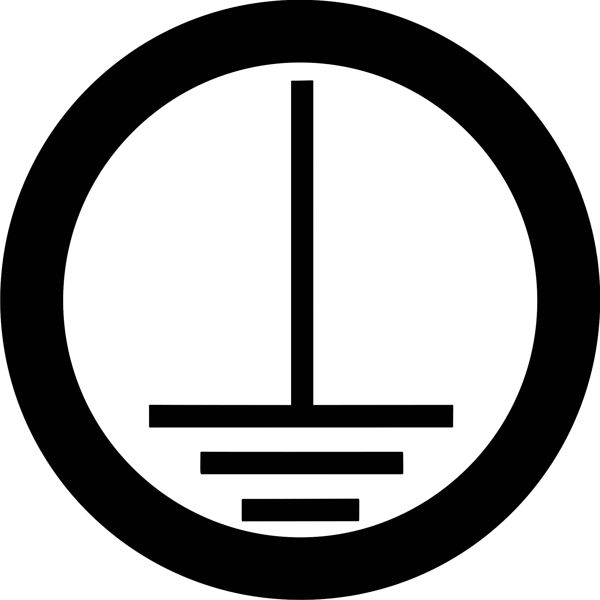 Bezpečnostní značka: Symbol uzemnění