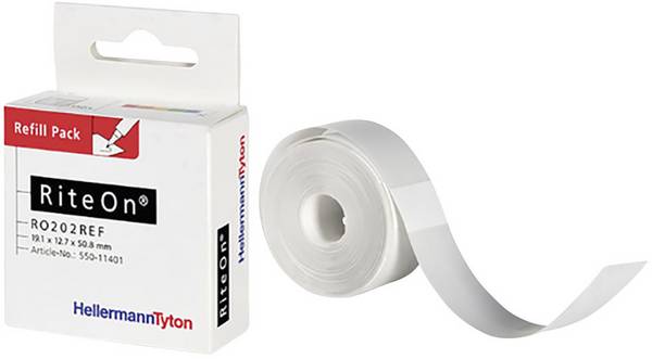 HellermannTyton 550-14015 RO201REF-1401-RD-1401-CL/RD samolepicí etiketa