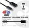 DisplayPort 1.4 na HDMI 2.0b HDR adaptér, podporuje 4K 60Hz. Přípojky adaptéru a rozměry jasně zobrazeny.