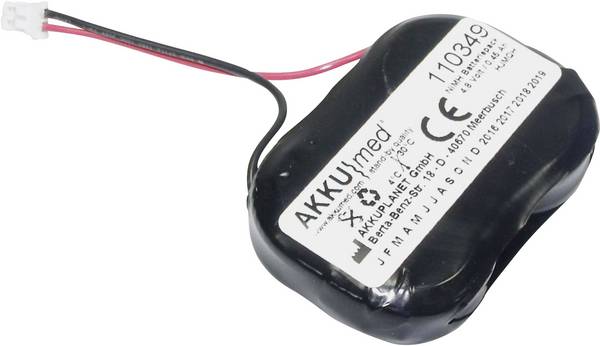 Akku Med akumulátor pro lékařské přístroje Náhrada za originální akumulátor AP0200 Covidien, Aerogen 4.8 V 450 mAh