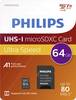 Philips FM64MP45B/00 paměťová karta microSDXC 64 GB Class 10 vč. SD adaptéru
